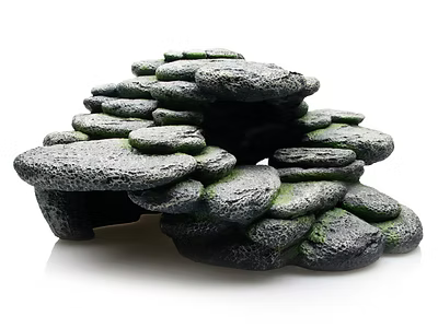 Giganterra Plataforma tortugas piedras con musgo - resina