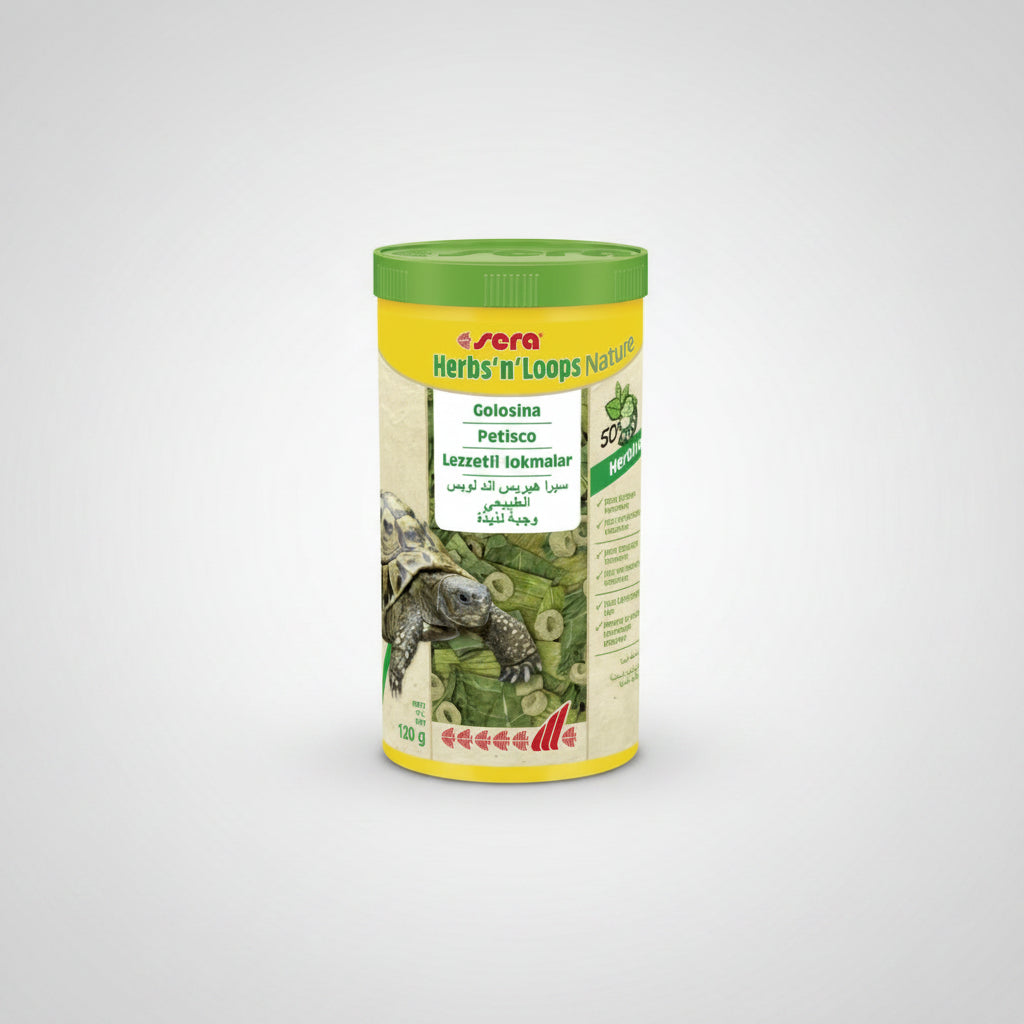 SERA Herbs'n'Loops Nature golosina vegetal para tortugas herbívoras y reptiles