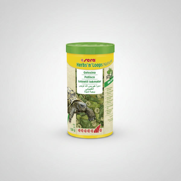 SERA Herbs'n'Loops Nature golosina vegetal para tortugas herbívoras y reptiles