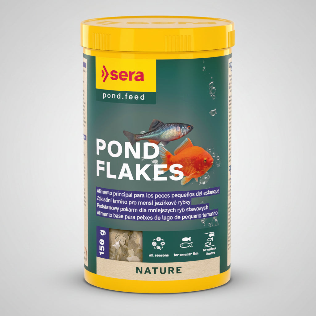 Sera Pond Flakes Nature alimento en escamas para peces pequeños de estanque