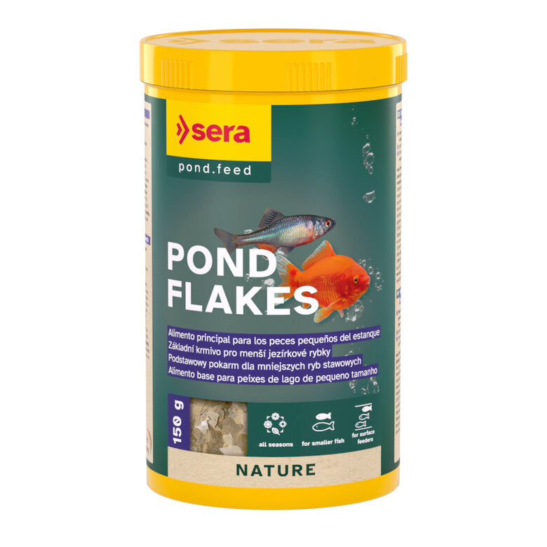 Sera Pond Flakes Nature alimento en escamas para peces pequeños de estanque