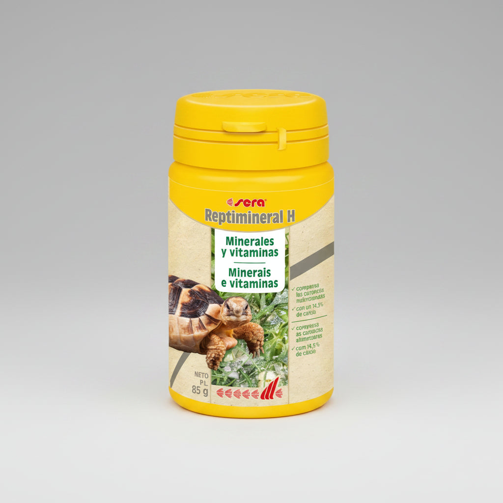 Sera Reptimineral H suplemento de minerales y vitaminas para reptiles herbívoros