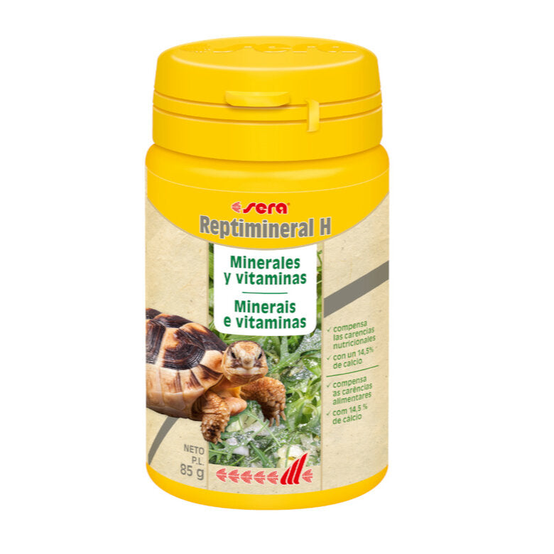 Sera Reptimineral H suplemento de minerales y vitaminas para reptiles herbívoros