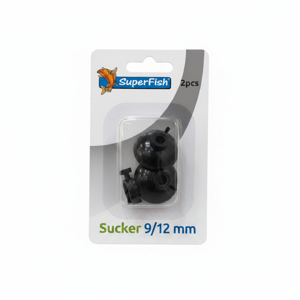 SuperFish Sucker 9/12 mm 2 Unidades | Ventosas para Tubo de Acuario | SuperFish