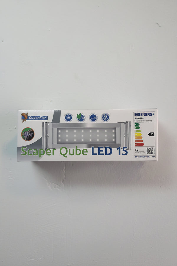 SuperFish Scaper Qube LED 15 | Pantalla LED para Acuarios Nano | SuperFish