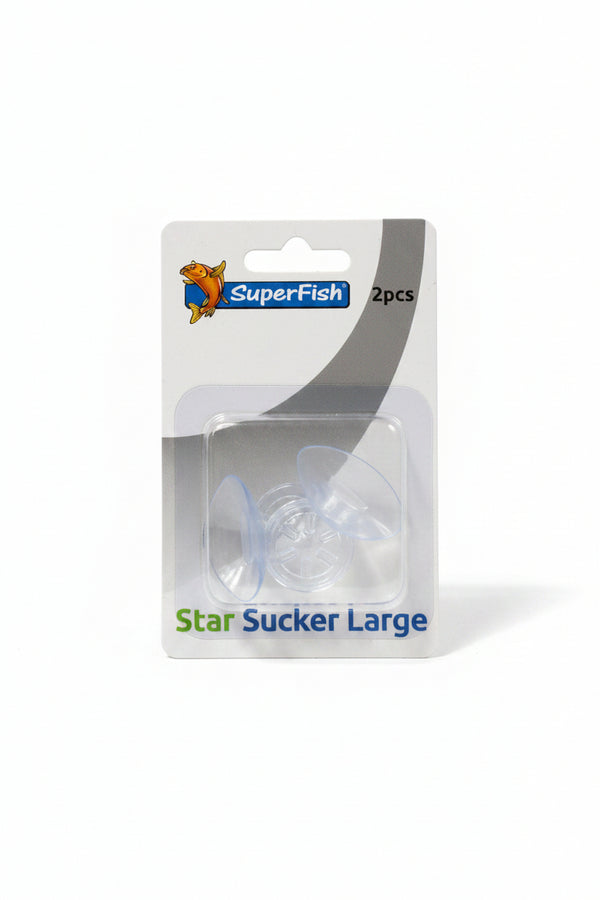 SuperFish Star Sucker Large 2 Unidades | Ventosas para Acuario | SuperFish