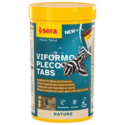 Sera Viformo Pleco Tabs Nature alimento en tabletas para loricaridos y peces de fondo